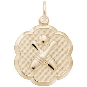 Bowling Charm Gold Plated - 10-0952