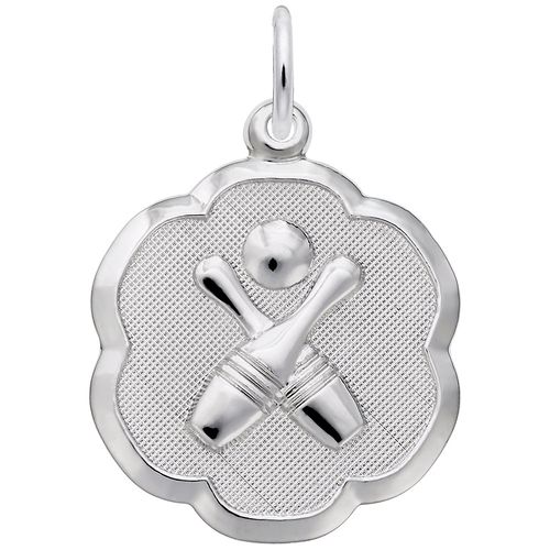 Bowling Charm White Gold - 10-0952