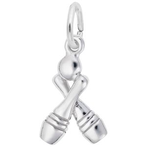 Bowling Charm White Gold - 10-0567