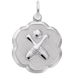 Bowling Charm White Gold - 10-0952