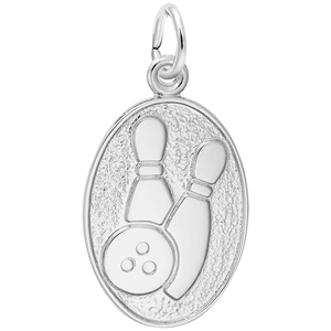 Bowling Charm White Gold - 10-6562