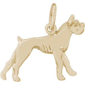 Boxer Dog Charm 10K Gold - 10-0300