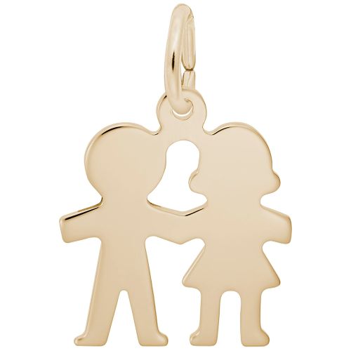 Boy and Girl Charm 10K Gold - 10-3570