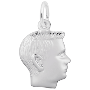 Boy Charm White Gold - 10-0513