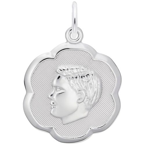 Boy Charm White Gold - 10-0943