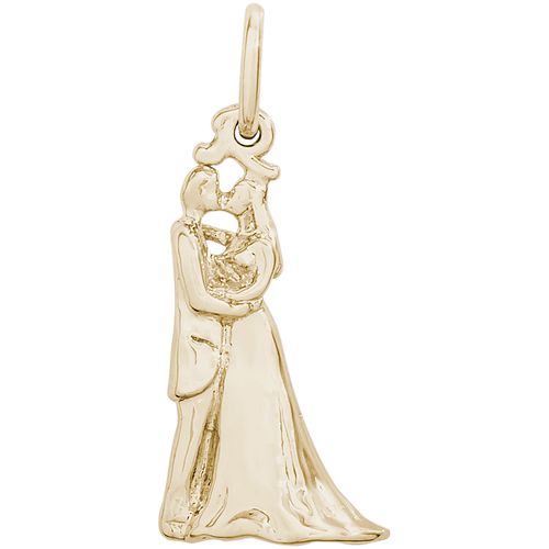 Bride & Groom Charm Gold Plated - 10-8156