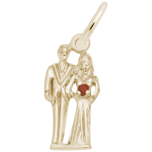 Bride & Groom Charm Gold Plated - 10-0832