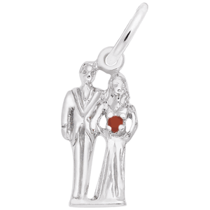 Bride & Groom Charm Silver - 10-0832