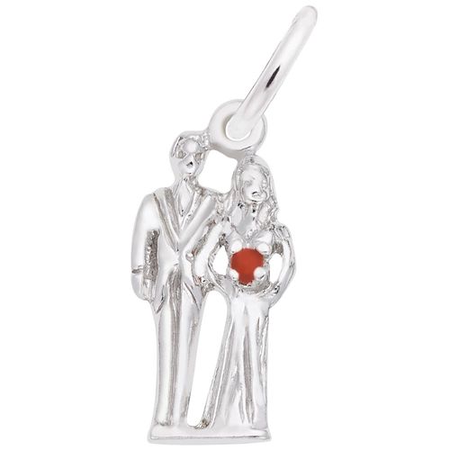 Bride & Groom Charm White Gold - 10-0832