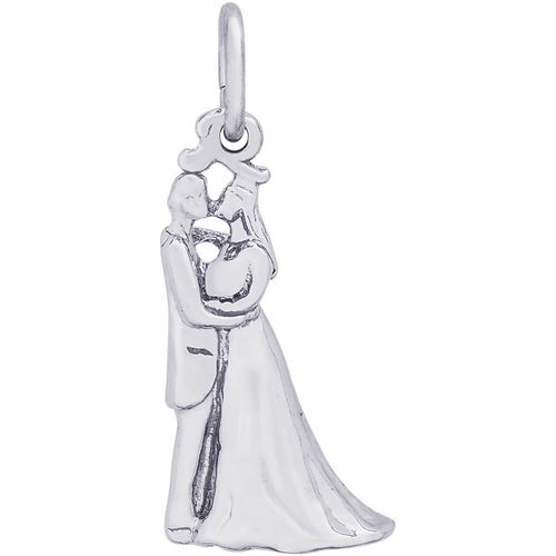 Bride & Groom Charm White Gold - 10-8156
