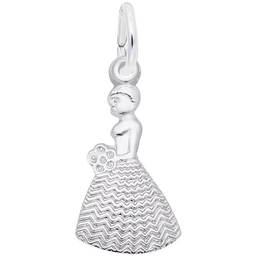 Bridesmaid Charm White Gold - 10-1526