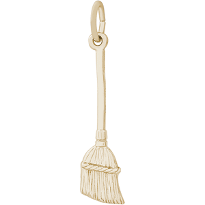 Broom Charm 10K Gold - 10-0419