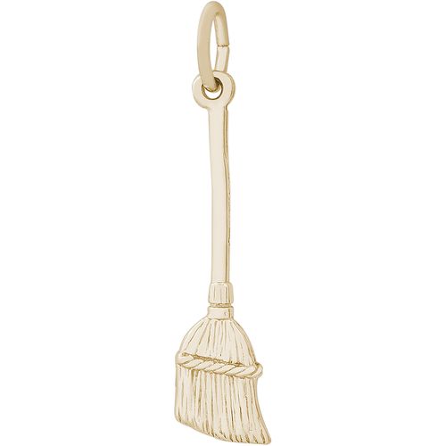 Broom Charm Gold Plated - 10-0419