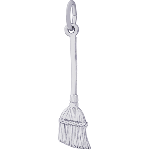 Broom Charm Silver - 10-0419