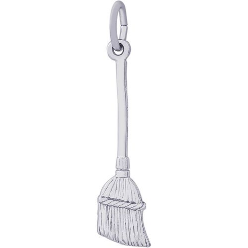 Broom Charm Silver - 10-0419