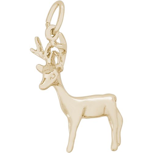 Buck Deer Charm 10K Gold - 10-0338