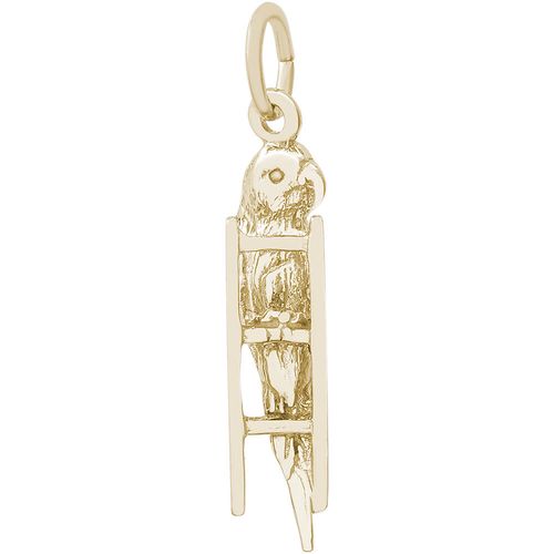 Budgie Bird Charm Gold Plated - 10-1396