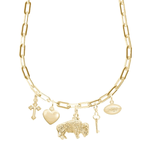 Rembrandt Buffalo Necklace Set 14k Gold - 29-8505-04-320-320-14k