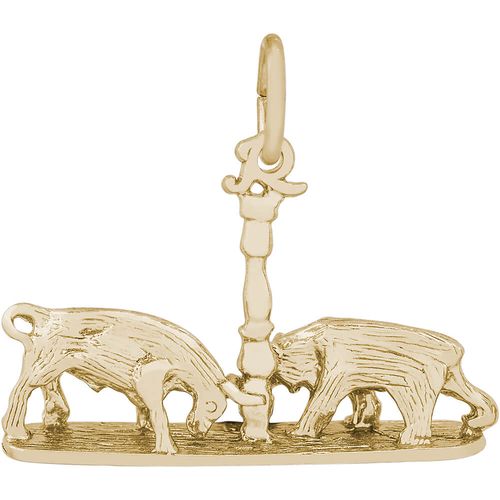 Bull & Bear Charm 14K Gold - 10-8185