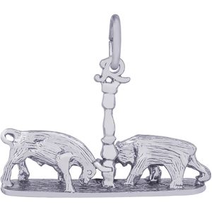 Bull & Bear Charm Silver - 10-8185