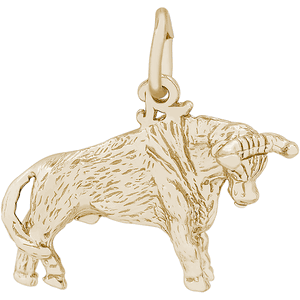 Bull Charm 14K Gold - 10-0337