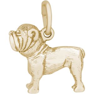 Bull Dog Charm Gold Plated - 10-2061
