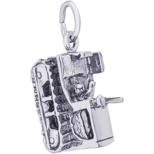 Bulldozer Charm Silver - 10-2130