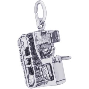 Bulldozer Charm Silver - 10-2130