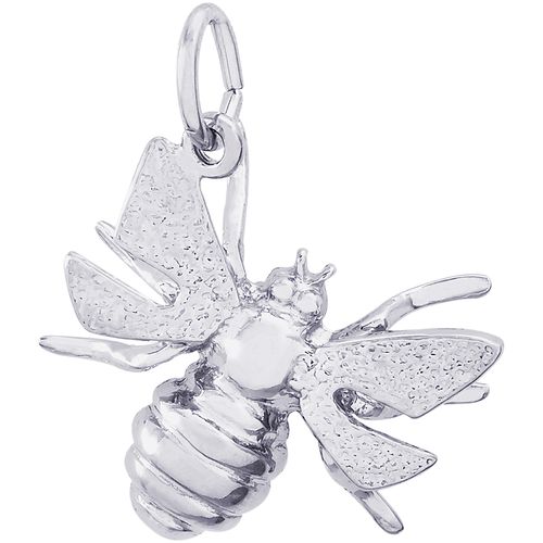 Bumble Bee Charm White Gold - 10-1499