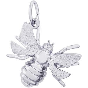 Bumble Bee Charm White Gold - 10-1499