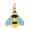 Rembrandt Bumble Bee - Painted Charm - 10K Gold - 10-1099-1-10K