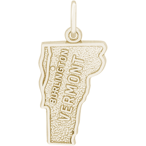 Burlington Vermont Charm 10K Gold - 10-3129