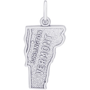 Burlington Vermont Charm Silver - 10-3129