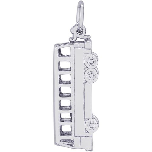 Bus Charm White Gold - 10-3043