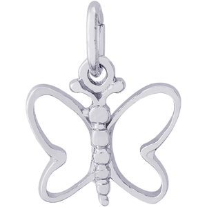 Butterfly Charm White Gold - 10-3554