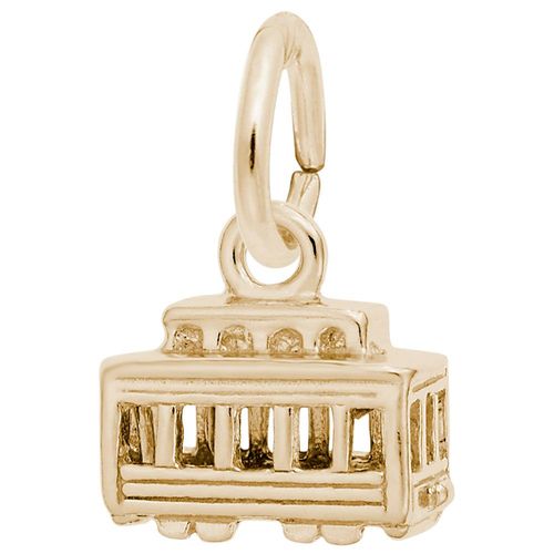 Cable Car Charm Gold Plated - 10-0270