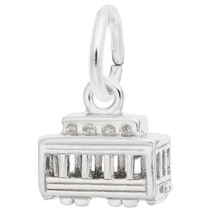 Cable Car Charm White Gold - 10-0270