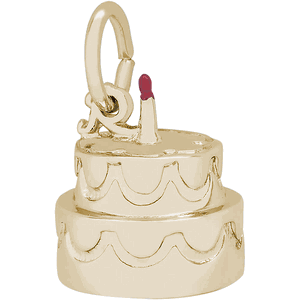 Cake Charm 10K Gold - 10-8154