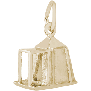 Camping Tent Charm 10K Gold - 10-3933