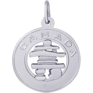 Canada Inukshuk Charm Silver - 10-2828