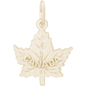 Canada Maple Leaf Charm 14K Gold - 10-1049