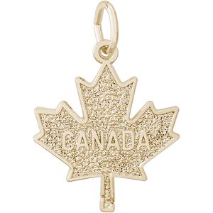 Canada Maple Leaf Charm Gold Plated - 10-0997