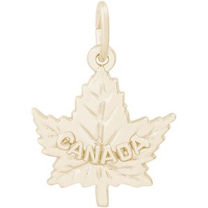 Canada Maple Leaf Charm Gold Plated - 10-1049