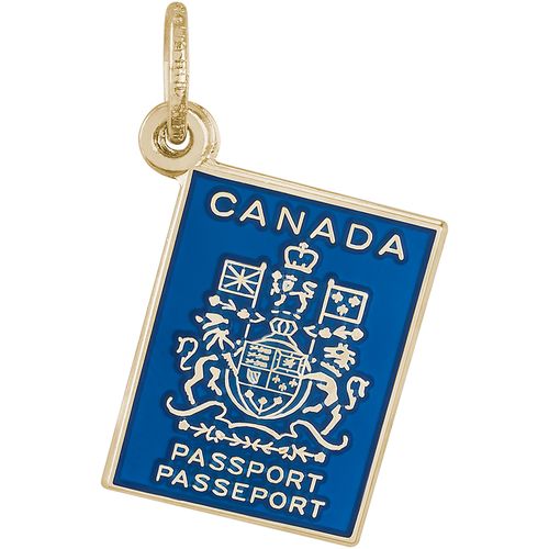 Canada Passport Charm 10K Gold - 10-2735