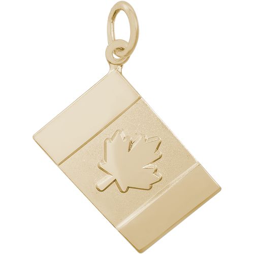 Canadian Flag Charm Gold Plated - 10-3626
