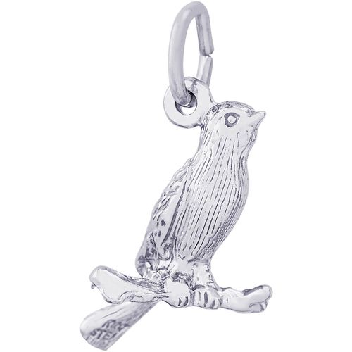 Canary Bird Charm White Gold - 10-1611