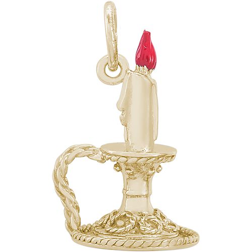 Candle Charm Gold Plated - 10-0735
