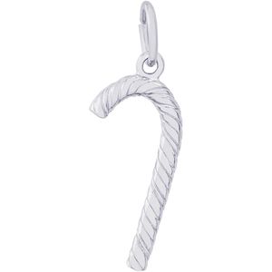Candy Cane Charm White Gold - 10-2362