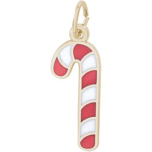 Candy Cane With Color Charm 10K Gold - 10-2740