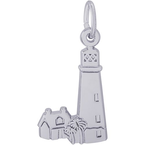 Cape Florida Lighthouse Charm White Gold - 10-6569